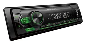 Pioneer MVH-S120UBG - Autoradio enkeldin Zwart/Groen