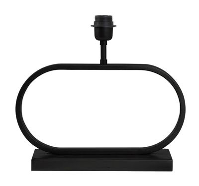 Light & Living Tafellamp 'Jamiro' 37cm, kleur Mat Zwart (excl. kap)