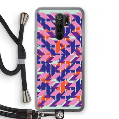 Skew Blush 3: Xiaomi Redmi 9 Transparant Hoesje met koord