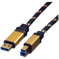 ROLINE GOLD USB 3.2 Gen 1 kabel, type A-B, 1,8 m