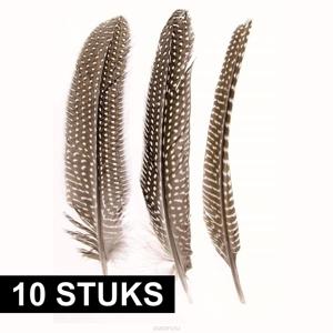 Hobby/knutsel Parelhoen/fazanten sierveren - 10x stuks - decoratie materialen