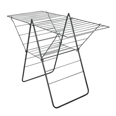 Metaltex rotterdam droogrek 25 m drooglijn 134x58x98 cm zwart
