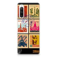 Sony Xperia 10 IV | Silliconen Back Cover | Postzegels