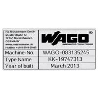 WAGO 210-802 210-802 Etiketten voor thermotransferprinter Markeringsvlak: 70 x 33 mm Zilver Aantal markeringen: 500 500 stuk(s)