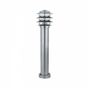 LED Tuinverlichting - Staande Buitenlamp - Kayo 3 - E27 Fitting - Rond - RVS - Philips - CorePro Lustre 827 P45 FR - 4W - Warm Wit 2700K