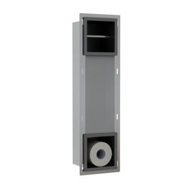 Fortifura Calvi Inbouw Reserve- en toiletrolhouder - Geborsteld Gunmetal PVD SW1126050/SW1126054