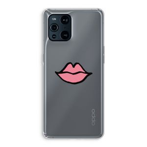 Kusje: Oppo Find X3 Transparant Hoesje