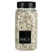 Mica Decorations decoratie steentjes - wit - 650ml - hobby steentjes