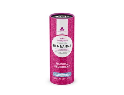 Ben & Anna Deodorant in papiertube - pink grapefruit - 40 gram