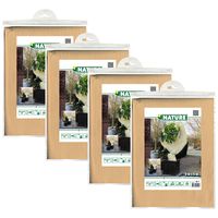 Plantenhoes XL - 4x stuks - 5 x 2 meter - beige - anti-vorst planten beschermhoes - 500 x 200 cm - thumbnail