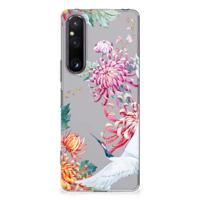 Sony Xperia 1 V | TPU Hoesje | Bird Flowers