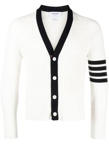 Thom Browne cardigan rayé à 4 bandes signature - Blanc