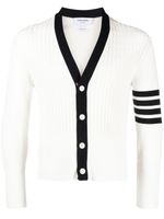 Thom Browne cardigan rayé à 4 bandes signature - Blanc - thumbnail