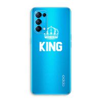 King zwart: Oppo Find X3 Lite Transparant Hoesje