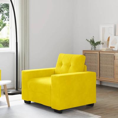 Sofastoel Geel 60 cm Fluweel