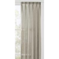 Leen Bakker - Vitrage Louis Transparant - Polyester - Grijs - H300 Cm