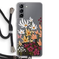 Painted wildflowers: Samsung Galaxy S21 Transparant Hoesje met koord