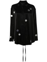 David Koma Verfraaide blouse - Zwart - thumbnail