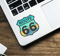 Laptop sticker Route 66