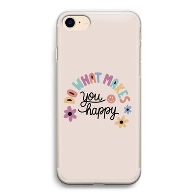 Happy days: iPhone 7 Transparant Hoesje