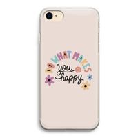 Happy days: iPhone 7 Transparant Hoesje