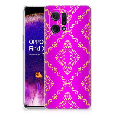 Siliconen Hoesje OPPO Find X5 Barok Roze