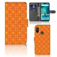 Xiaomi Mi A2 Lite | Telefoon Hoesje | Batik Oranje