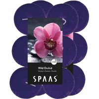 24x Maxi geurtheelichtjes Wild Orchid/paars 10 branduren - thumbnail