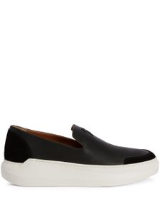 Giuseppe Zanotti Conley logo-lettering loafers - Noir