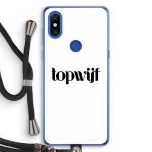 Topwijf Wit: Xiaomi Mi Mix 3 Transparant Hoesje met koord