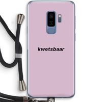 kwetsbaar: Samsung Galaxy S9 Plus Transparant Hoesje met koord
