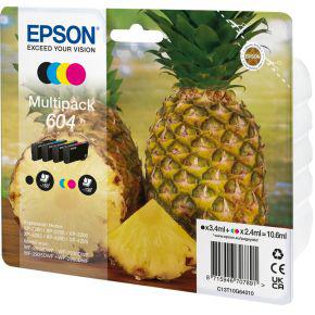 Epson 604 inktcartridge 4 stuk(s) Origineel Normaal rendement Zwart, Cyaan, Magenta, Geel