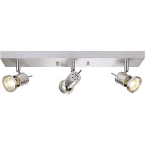 SLV Asto Spot III 147443 Plafondspot Halogeen GU10 225 W Aluminium (geborsteld)