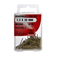 Draadnagel vk 1,2x20mm mess 30gr - Deltafix