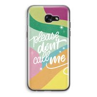 Don't call: Samsung Galaxy A5 (2017) Transparant Hoesje