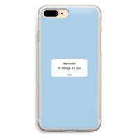 Reminder: iPhone 7 Plus Transparant Hoesje Reminder: iPhone 7 Plus Transparant Hoesje