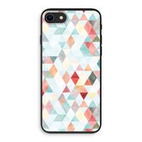 Gekleurde driehoekjes pastel: iPhone SE 2020 Biologisch afbreekbaar hoesje