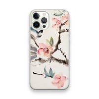 Japanse bloemen: iPhone 12 Pro Max Transparant Hoesje