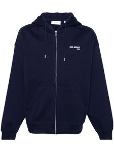 Axel Arigato hoodie Fiel zipped en coton - Bleu