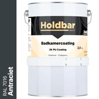 Holdbar Badkamercoating Antraciet (RAL 7016) 2,5 kg