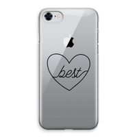 Best heart black: iPhone 8 Transparant Hoesje