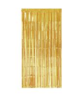 Party curtain gold | 6 stuks
