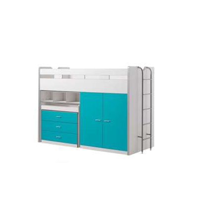 Vipack halfhoogslaper Bonny - turquoise - 227x150x94,6 cm