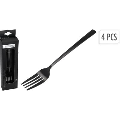 Excellent Houseware Gebaksvork rvs set a 4 stuks