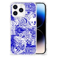 Extreme Case iPhone 14 Pro Angel Skull Blauw