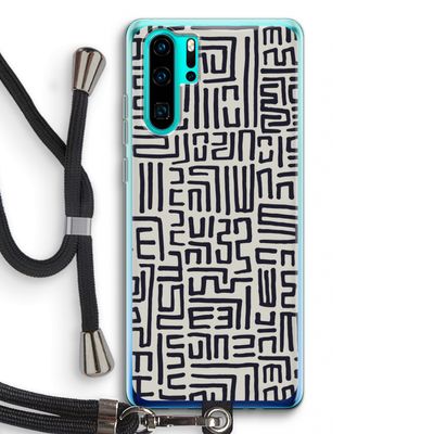 Moroccan Print: Huawei P30 Pro Transparant Hoesje met koord