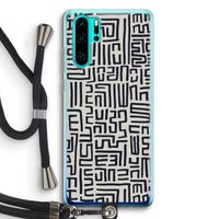 Moroccan Print: Huawei P30 Pro Transparant Hoesje met koord