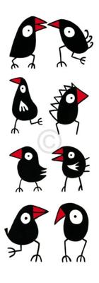 Kunstdruk Birdman Hans Lan - Let&apos;s walk and talk 35x100cm