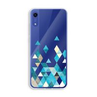 Gekleurde driehoekjes blauw: Honor Play 8A Transparant Hoesje