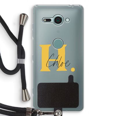 Amber Script: Sony Xperia XZ2 Compact Transparant Hoesje met koord